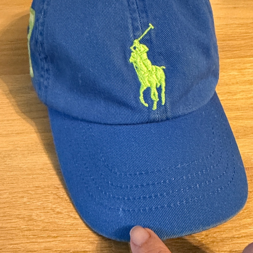 Toddler Iconic Polo by Ralph Lauren Big Pony Logo Baseball Hat, size: 2T-4T - Picture 5 of 6